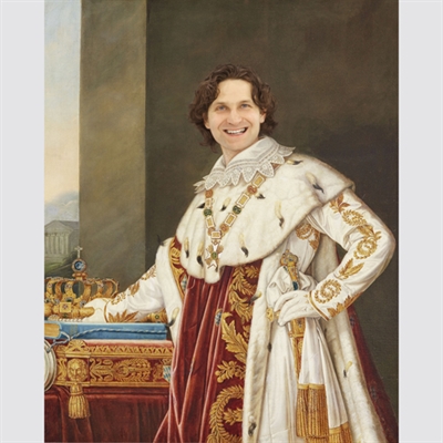 Custom Royal Portrait King Ludwig I of Bavaria from Photo,by myDaVinci - myDaVinci